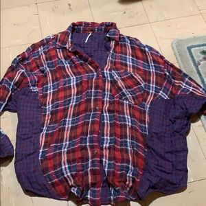 Free people plaid shirt